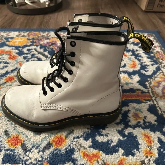 Dr Martens Boots Womens 8 Pascal Virginia Leather Up 1460 Original Grunge - Picture 4 of 8